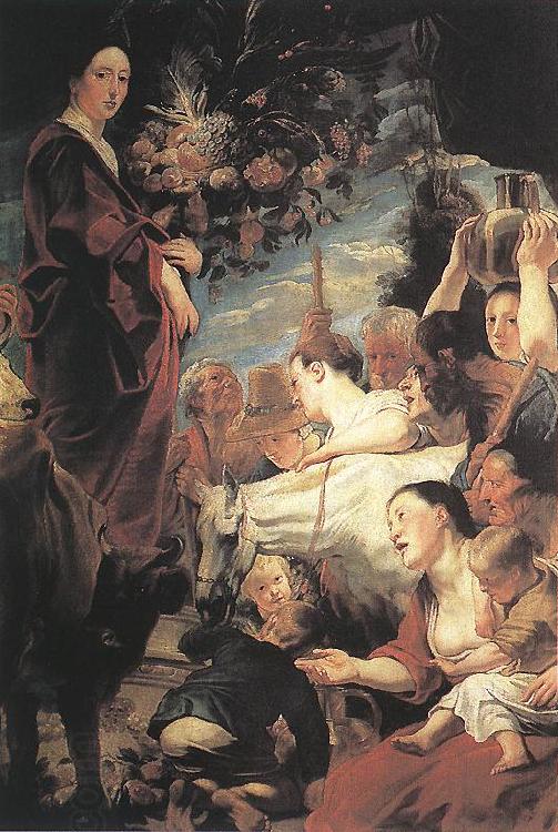 JORDAENS, Jacob Offering to Ceres, Goddess of Harvest China oil painting art